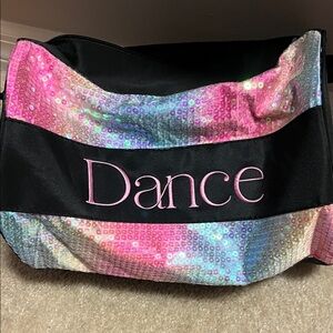 Sequin Dance Bag - Black and Multicolor